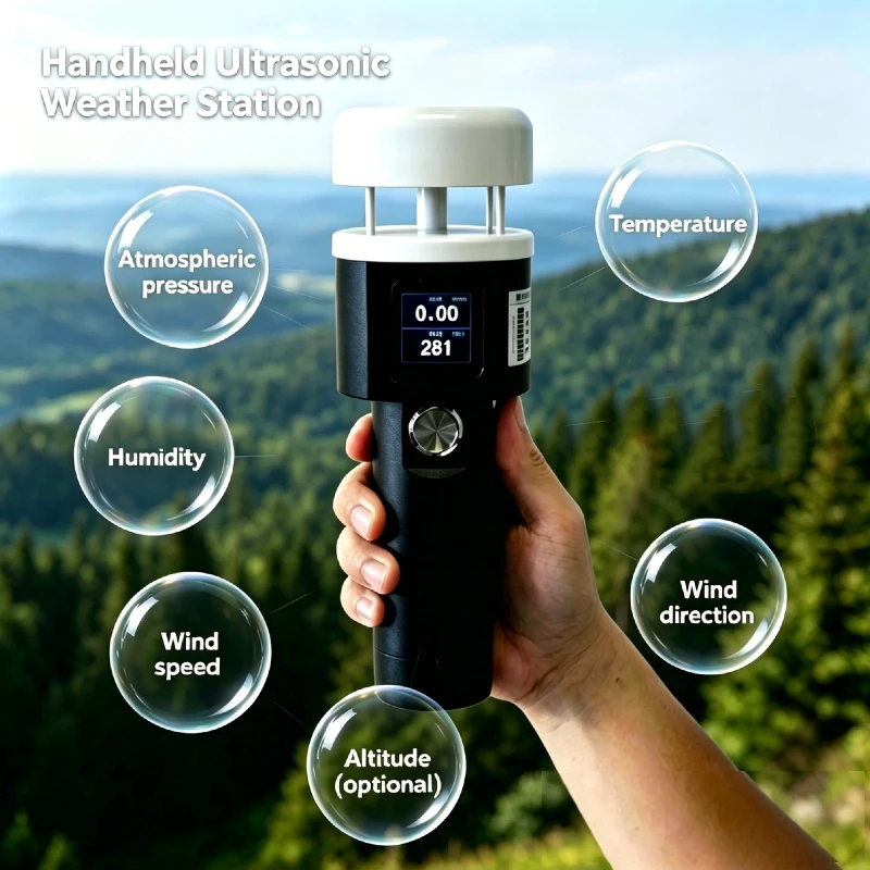 HAWS005H Customizable Portable Wireless Weather Station 5-in-1 Temp Humidity Pressure Wind Speed Direction Optional Altitude
HAWS005H Customizable Portable Wireless Weather Station 5-in-1 Temp Humidity Pressure Wind Speed Direction Optional Altitude