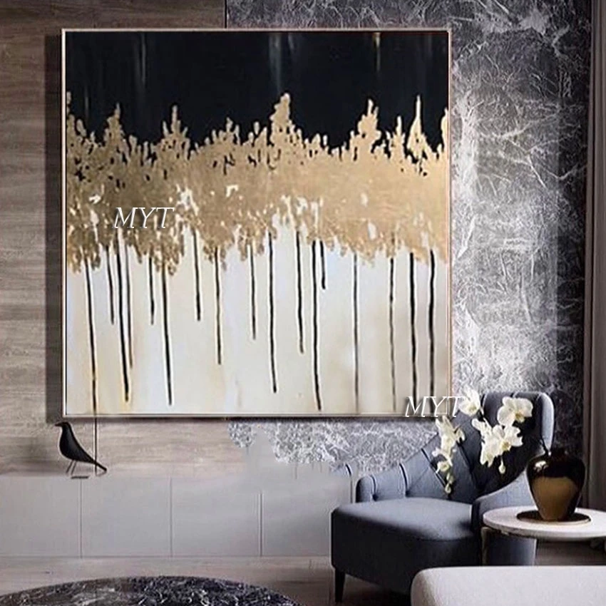 Unframed Abstract Gold Tree Acrylic Painting Black And White Art Designs Living Room Wall Picture Home Decoration Dropshipping
Unframed Abstract Gold Tree Acrylic Painting Black And White Art Designs Living Room Wall Picture Home Decoration Dropshipping