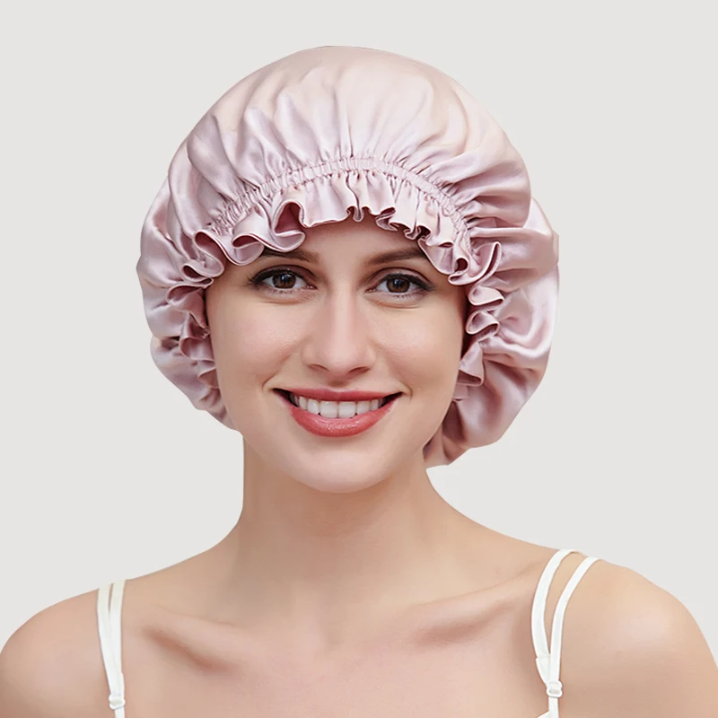Double Layer 100% Silk Bonnet For Hair Women Pure Silk Night Cap Head Scarf Natural Silk Sleeping Cap Luxury Hat Bath Cap
Double Layer 100% Silk Bonnet For Hair Women Pure Silk Night Cap Head Scarf Natural Silk Sleeping Cap Luxury Hat Bath Cap