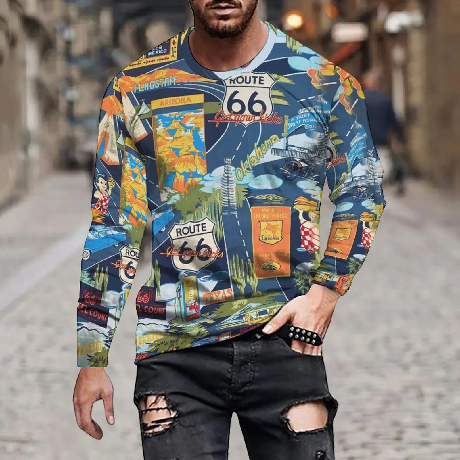 Autumn/Winter Fashion Men/Women Loose Casual Dopamine Cartoon Illustration Irregular Printed Round Neck T-Shirt Long Sleeves
Autumn/Winter Fashion Men/Women Loose Casual Dopamine Cartoon Illustration Irregular Printed Round Neck T-Shirt Long Sleeves