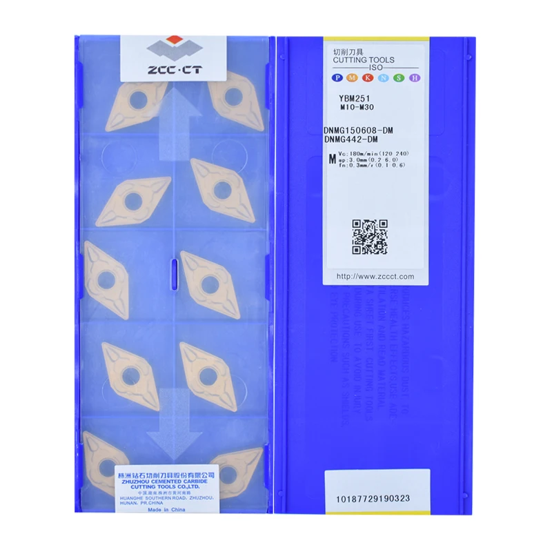 DNMG150608-DM YBC251 YBC252 YBC152 YBC151 YBD151 YBD152 YBC351 Original ZCCCT carbide insert for turning Tools
DNMG150608-DM YBC251 YBC252 YBC152 YBC151 YBD151 YBD152 YBC351 Original ZCCCT carbide insert for turning Tools