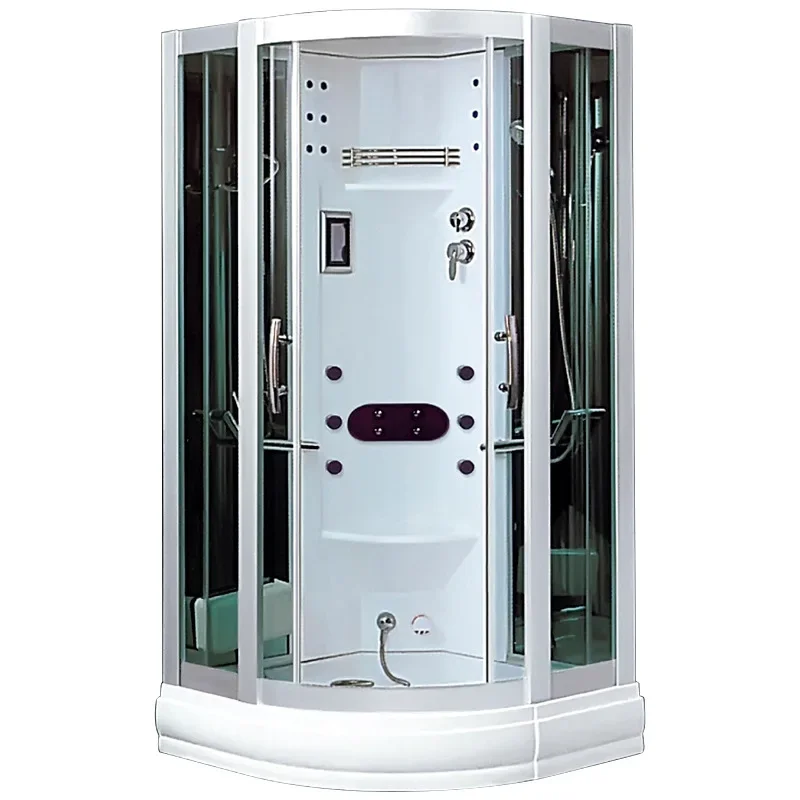 Sauna Room 800X800X2150mm Sector-Shaped Bathroom Computer Control Wet for 7061B Steam Shower Enclosure
Sauna Room 800X800X2150mm Sector-Shaped Bathroom Computer Control Wet for 7061B Steam Shower Enclosure