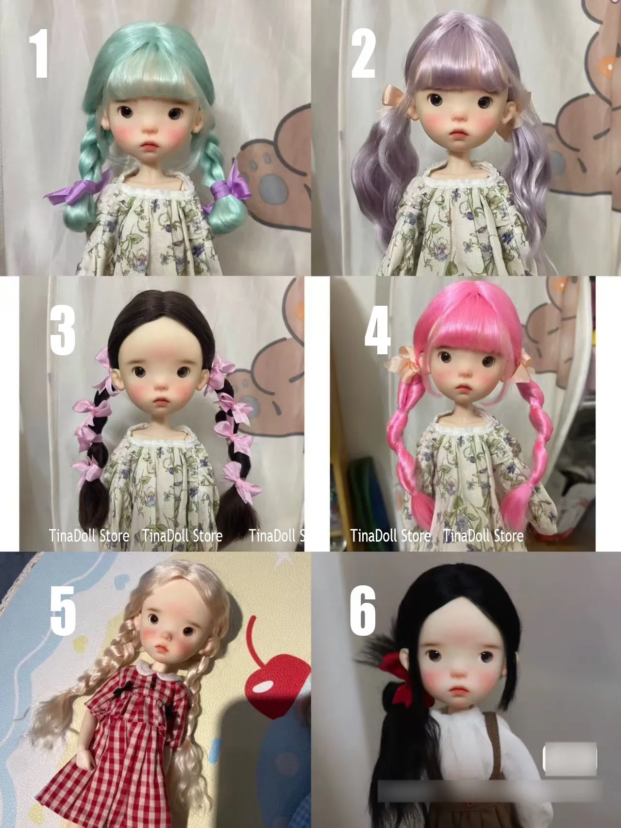 (TinaDoll Store)2025 new Double ponytail hair/Bobo style Mohair Wigs for Landoudou Landazz 16cm head circumstance
(TinaDoll Store)2025 new Double ponytail hair/Bobo style Mohair Wigs for Landoudou Landazz 16cm head circumstance