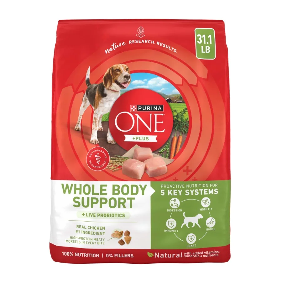 Plus Whole Body Support Chicken Flavor Dry Dog Food, 31.1 lb Bag
Plus Whole Body Support Chicken Flavor Dry Dog Food, 31.1 lb Bag