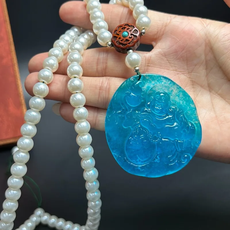 Natural High Ice Buddha Pendant, New Antique Men's and Women's Simple Pendant Necklace
Natural High Ice Buddha Pendant, New Antique Men's and Women's Simple Pendant Necklace