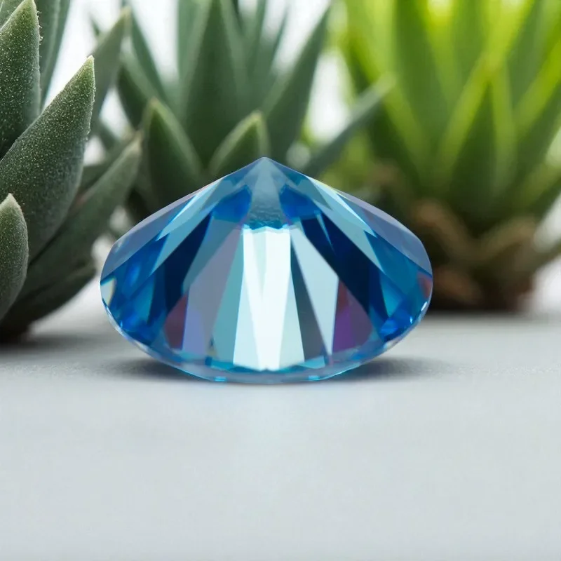 Round Cut Moissanite Stone Aquamarine Loose Gemstone With GRA Certificate Pass Diamond Tester For Jewelry Making
Round Cut Moissanite Stone Aquamarine Loose Gemstone With GRA Certificate Pass Diamond Tester For Jewelry Making