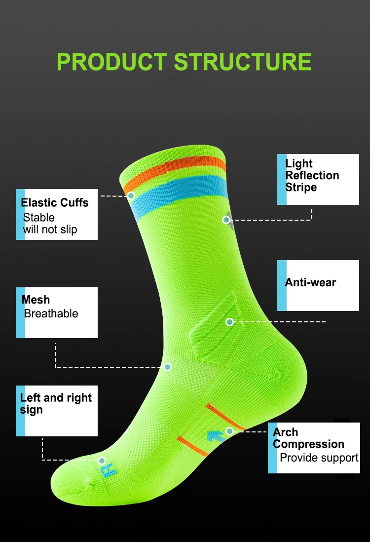 Running Compression Socks Spring Autumn Man Woman Marathon Cycling Sports Crew Sock 95 S59519909a99d4a61b2549f4f7d975ae2X