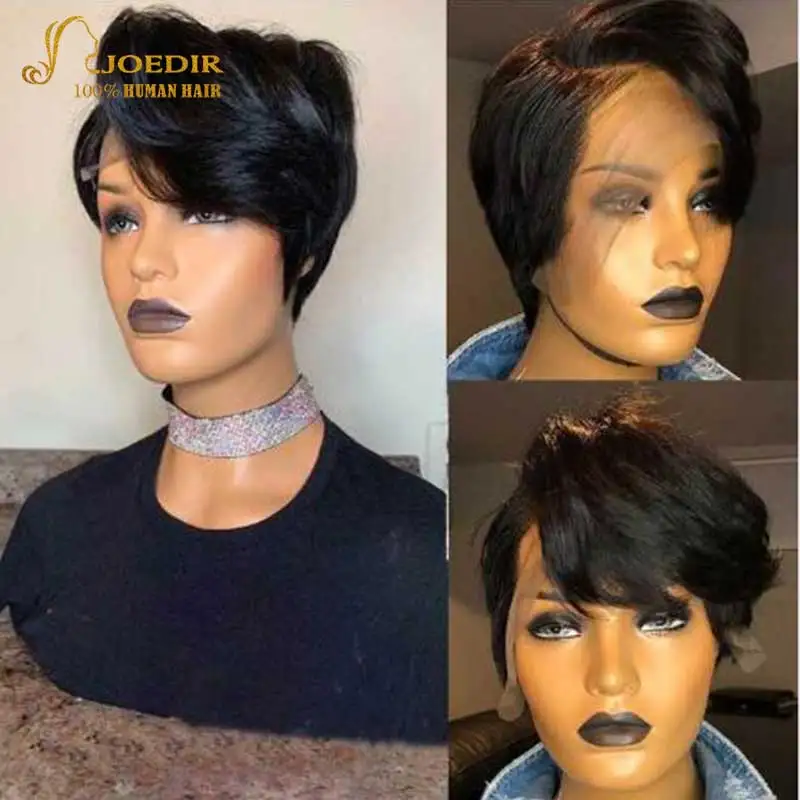 Joedir Short Pixie Cut Human Hair Wigs Natural Straight Remy Brazilian T Part Bob Transparent Lace Wig For Women 180%Density
Joedir Short Pixie Cut Human Hair Wigs Natural Straight Remy Brazilian T Part Bob Transparent Lace Wig For Women 180%Density