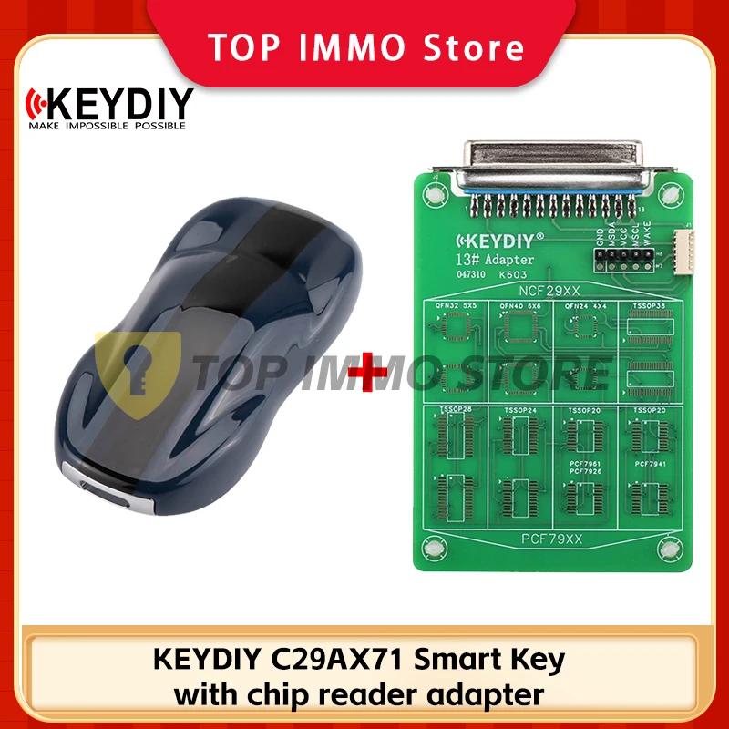 KEYDIY C29AX71 Smart Keys No Buttons Suits for NCF29A1, NCF29A2, NCF29A3, NCF29A4, NCF2953, NCF2954 with chip Reader Adapter
KEYDIY C29AX71 Smart Keys No Buttons Suits for NCF29A1, NCF29A2, NCF29A3, NCF29A4, NCF2953, NCF2954 with chip Reader Adapter