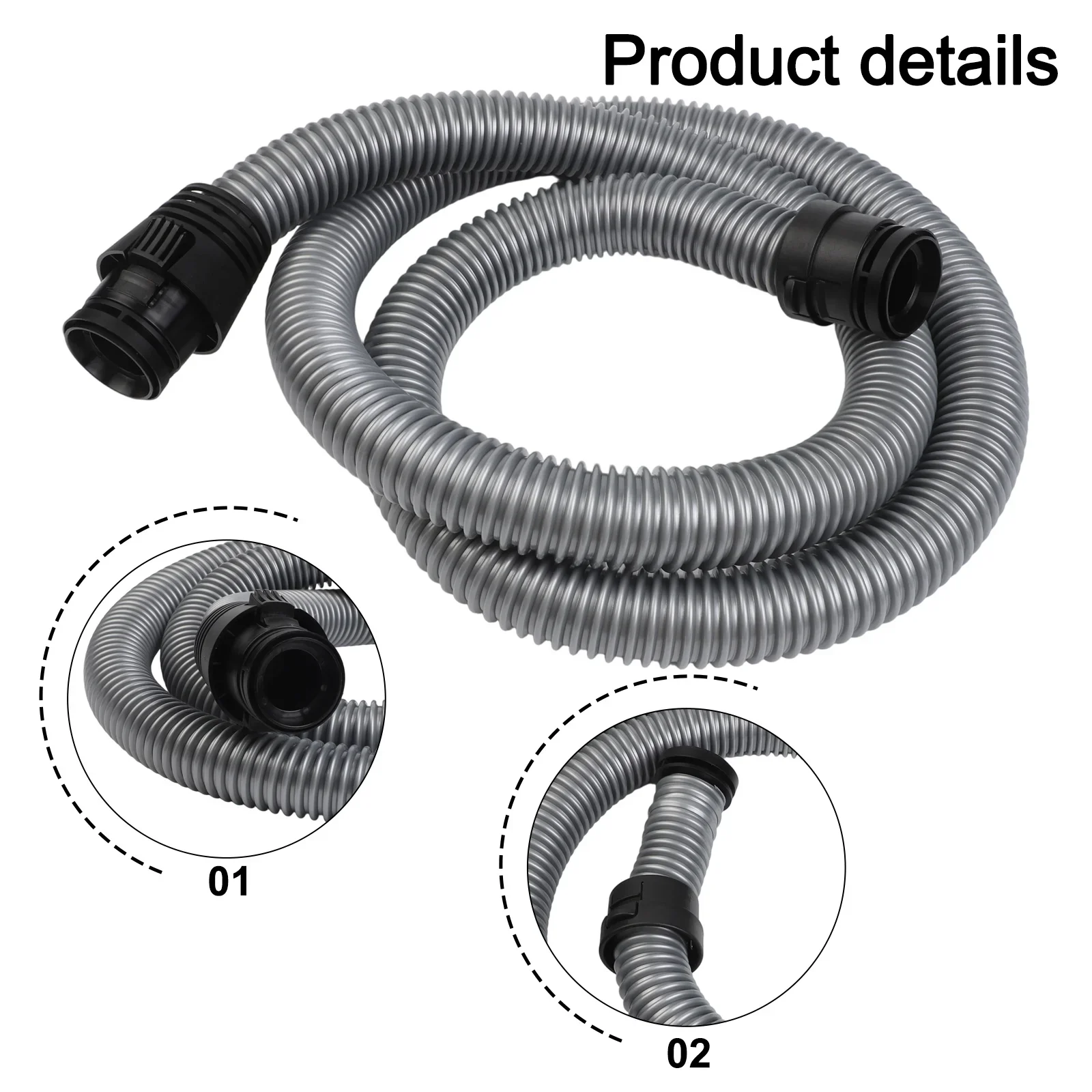 1.6m Flexible Replacement Vacuum Cleaner Hose Tube Compatible For Miele For Classic C1 And S2000 Series Models S2110 S2120 S2130
1.6m Flexible Replacement Vacuum Cleaner Hose Tube Compatible For Miele For Classic C1 And S2000 Series Models S2110 S2120 S2130