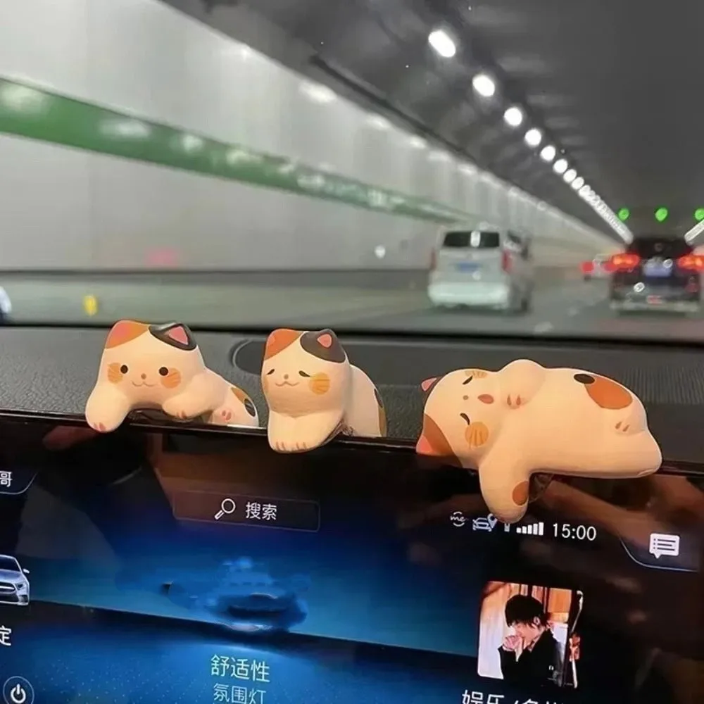 3pcs /set Handmad Lucky Cat Resin Figurine Statue Crafts Kitten Car Ornaments Cartoon Collectible Pet Cat Landscape Decoration
3pcs /set Handmad Lucky Cat Resin Figurine Statue Crafts Kitten Car Ornaments Cartoon Collectible Pet Cat Landscape Decoration