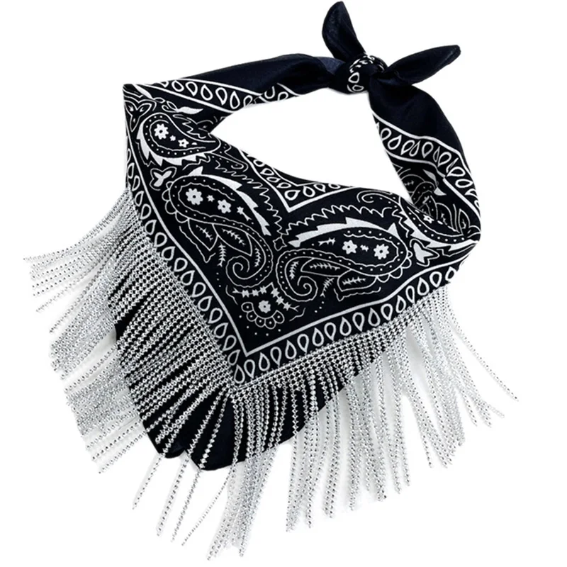 55cm Cowgirl Hip Hop Bandanas Rhinestones Fringe Paisley Scarf Bachelorette Bandanas Cowboys Tassel Neckerchief for Women Men
55cm Cowgirl Hip Hop Bandanas Rhinestones Fringe Paisley Scarf Bachelorette Bandanas Cowboys Tassel Neckerchief for Women Men