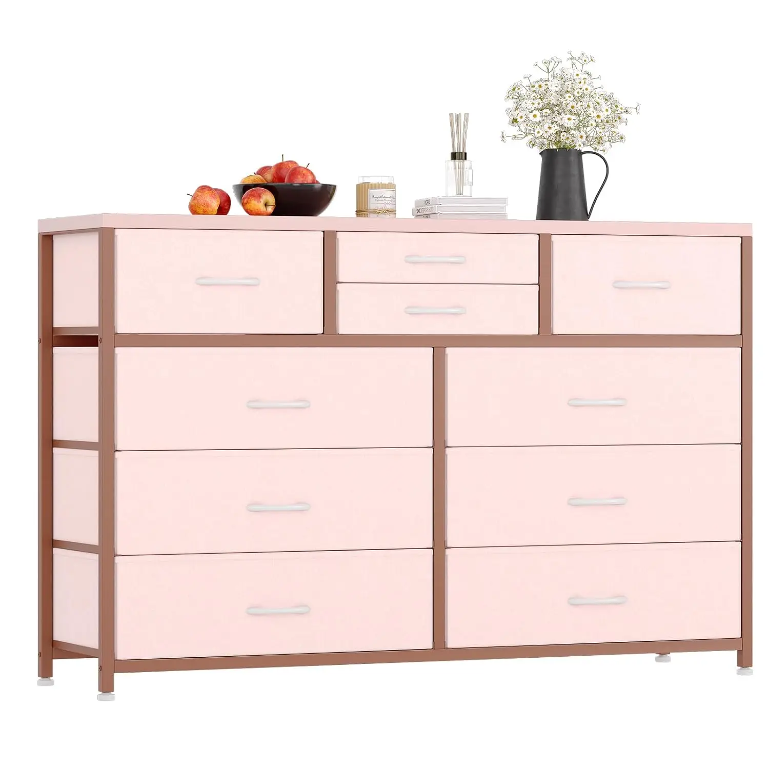 Pink Dresser TV Stand Entertainment Center 10 Drawers Storage Organizer Living Room Closet Entryway Hallway Customized
Pink Dresser TV Stand Entertainment Center 10 Drawers Storage Organizer Living Room Closet Entryway Hallway Customized