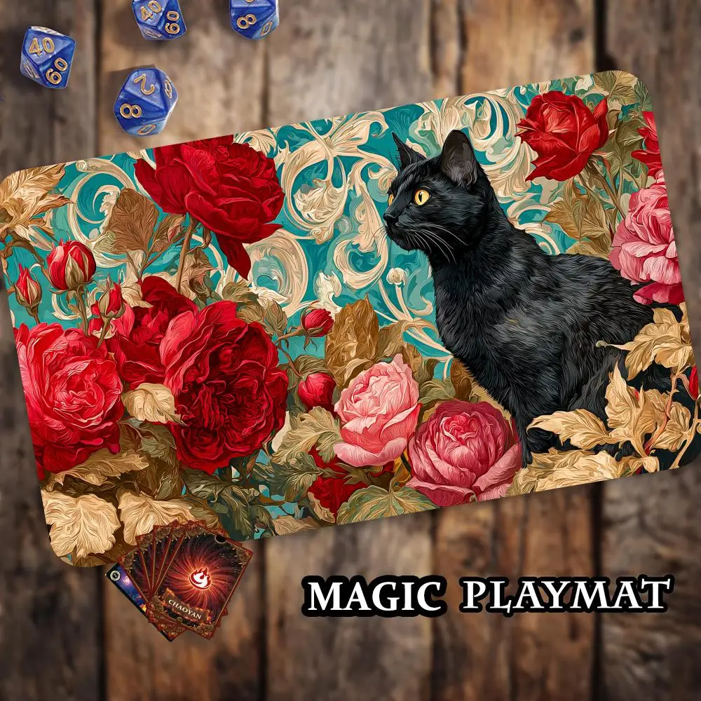 Romantic roses and cat MTG Playmat Magic Card Battle Mat Non-Slip Durable 35X60CM Commander playmat Board Game Mat for TCG
Romantic roses and cat MTG Playmat Magic Card Battle Mat Non-Slip Durable 35X60CM Commander playmat Board Game Mat for TCG