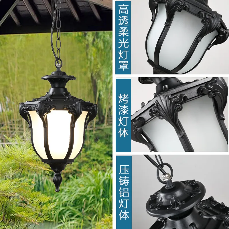 European outdoor chandelier waterproof courtyard balcony corridor gate garden villa gazebo grape rack solar chandelier
European outdoor chandelier waterproof courtyard balcony corridor gate garden villa gazebo grape rack solar chandelier