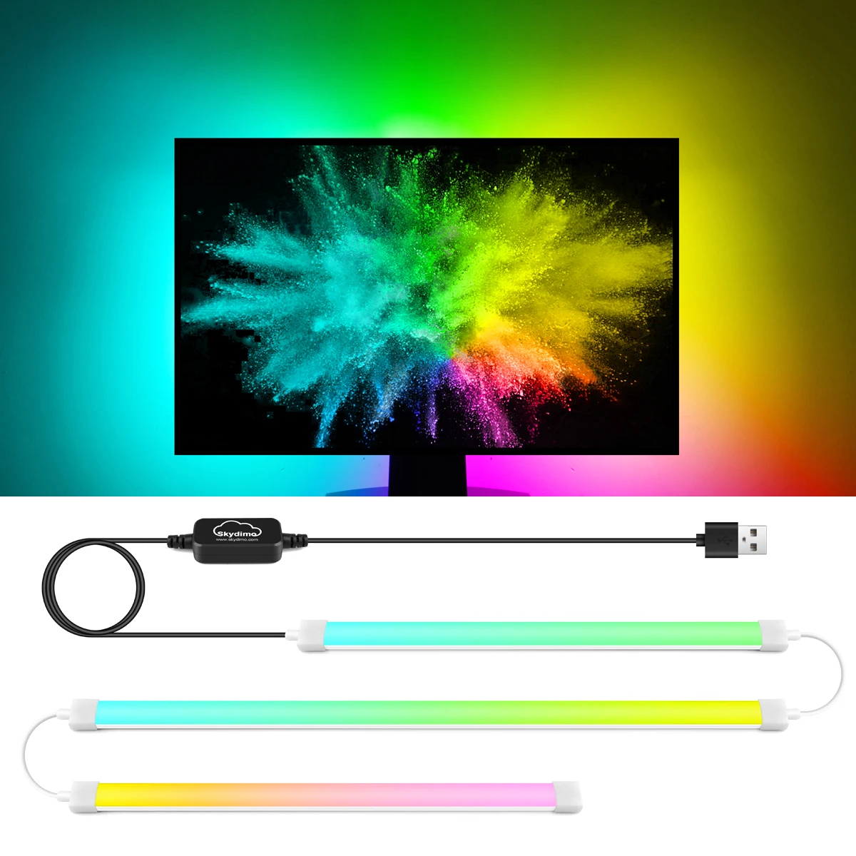 Ambient PC Screen Backlight LED Strip Lights For Computer Monitor USB RGBIC Tape Color Sync Atmosphere Decor Kit For Gaming Room
Ambient PC Screen Backlight LED Strip Lights For Computer Monitor USB RGBIC Tape Color Sync Atmosphere Decor Kit For Gaming Room