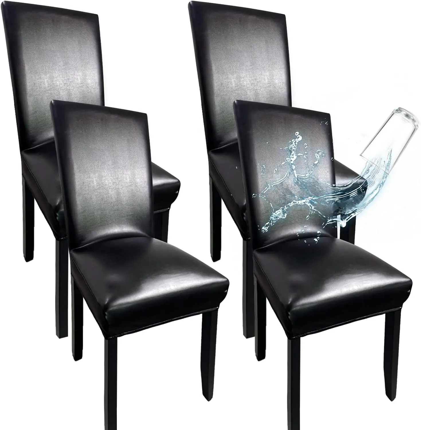 Leather Chair Covers For Dining Chairs Set Of 4, Super Stretch Waterproof Kitchen Chair Covers Thickened Washable Dining Chair
Leather Chair Covers For Dining Chairs Set Of 4, Super Stretch Waterproof Kitchen Chair Covers Thickened Washable Dining Chair