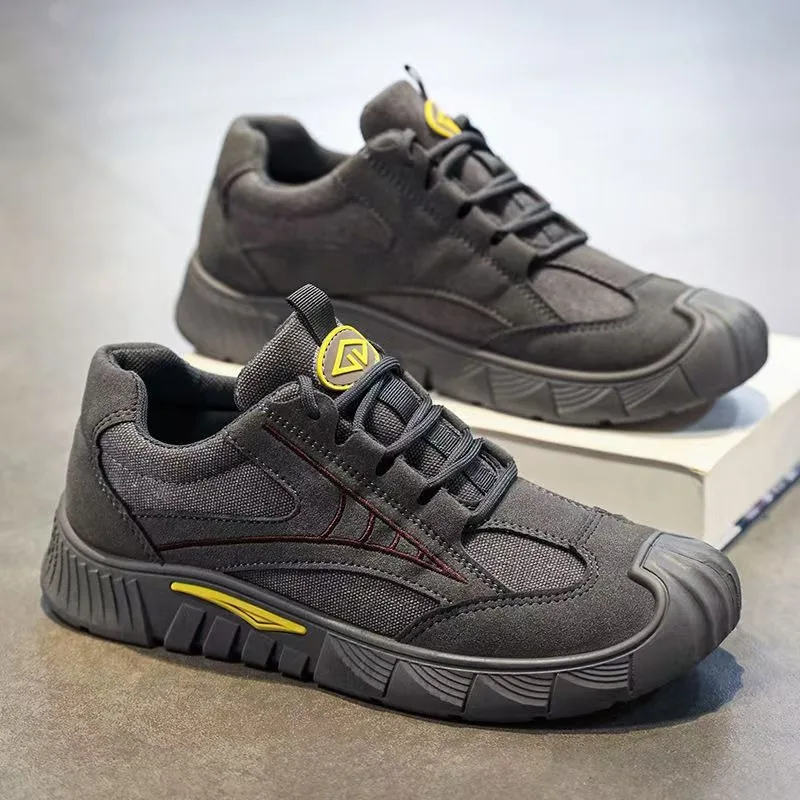 Mens Work Shoes Fashionwear Resistant Casual Sneakers New Non-slip Lace Up Safety Shoes for Men Soft Soles Comfort Walking Shoes
Mens Work Shoes Fashionwear Resistant Casual Sneakers New Non-slip Lace Up Safety Shoes for Men Soft Soles Comfort Walking Shoes