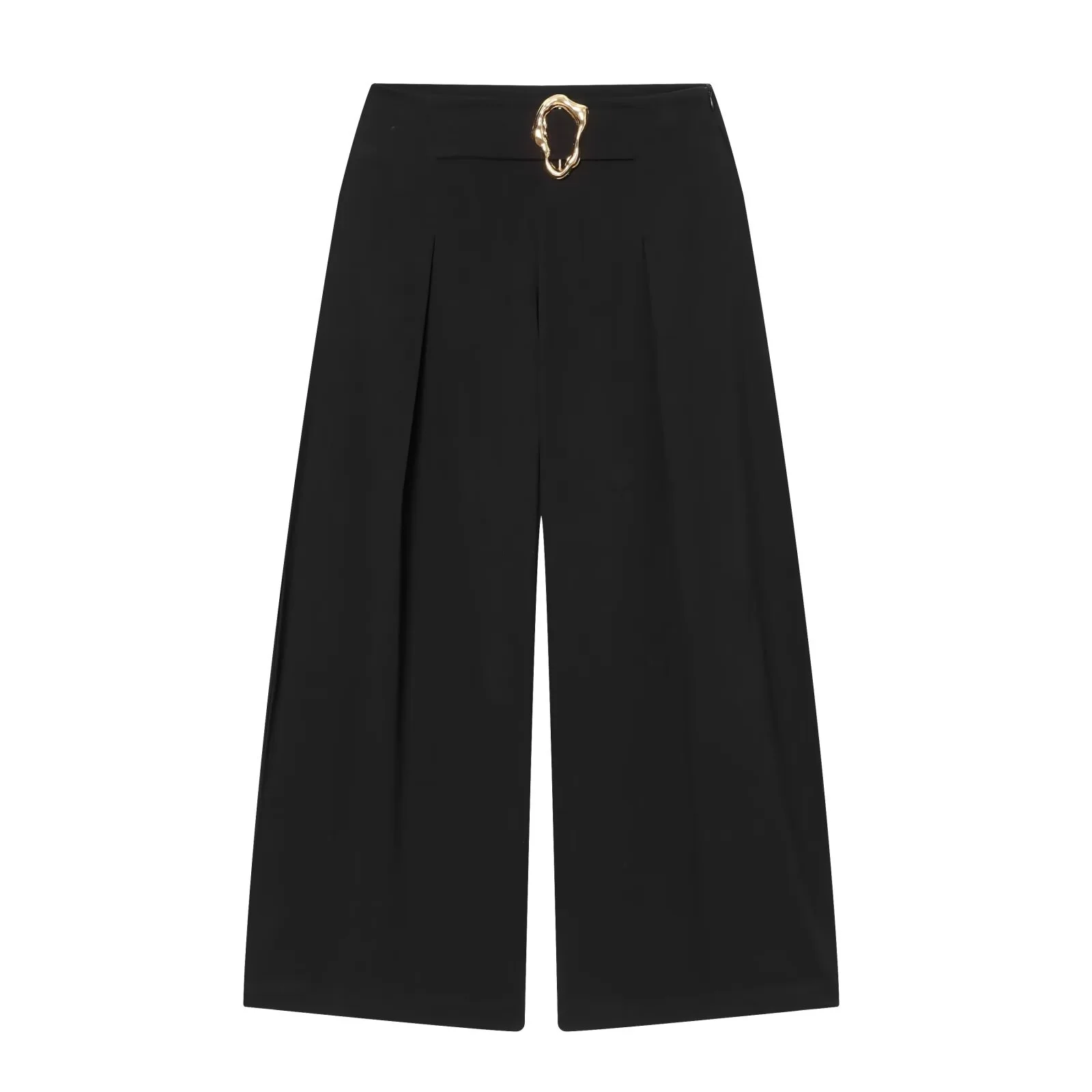 Withered 2026 European And American Spring New Fashionable Simple And Versatile Buckle Decoration Wide Leg Pants Casual Pants
Withered 2026 European And American Spring New Fashionable Simple And Versatile Buckle Decoration Wide Leg Pants Casual Pants