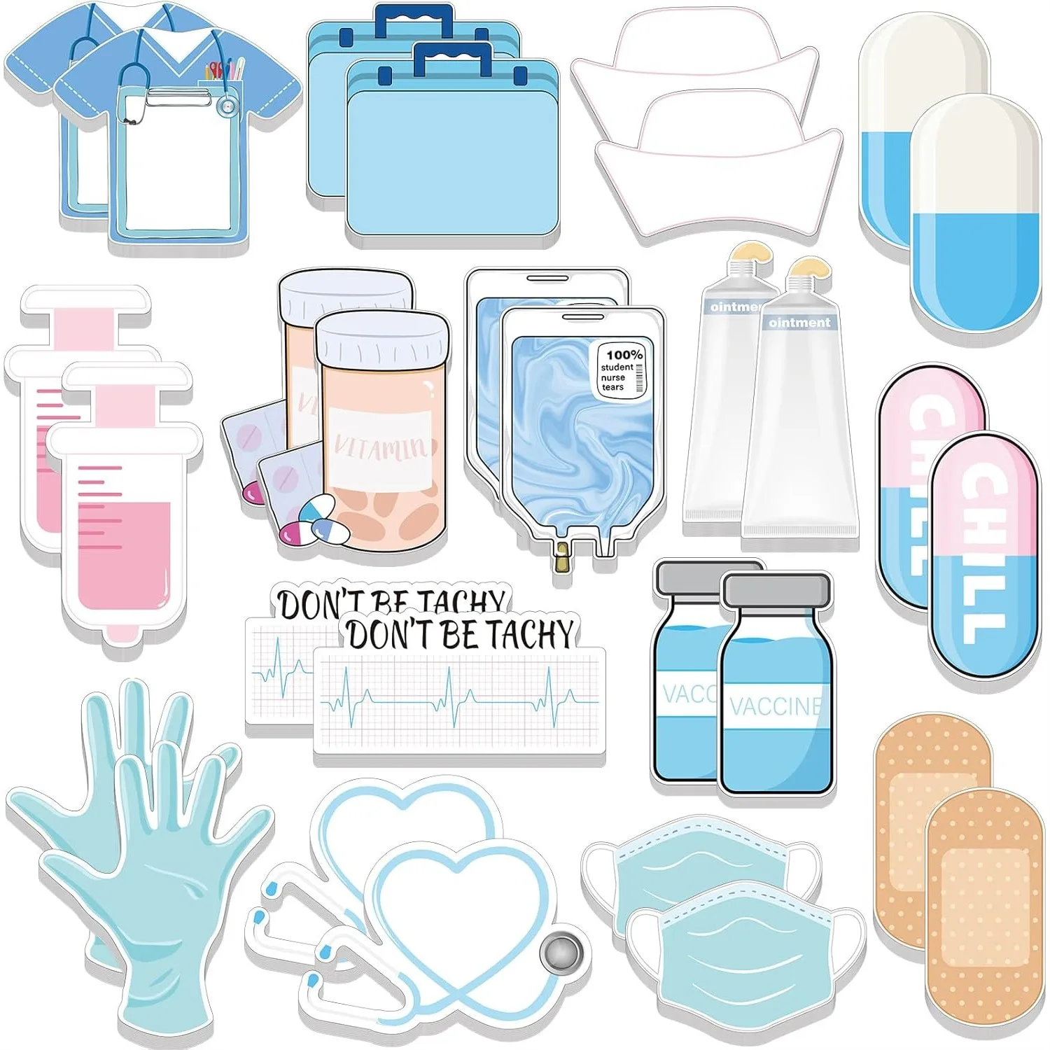 30 Pads Mini Funny Nurse Sticky Notes for CNA Gifts Nursing Essentials Assorted Self Stick Memo Pads Hospital
30 Pads Mini Funny Nurse Sticky Notes for CNA Gifts Nursing Essentials Assorted Self Stick Memo Pads Hospital