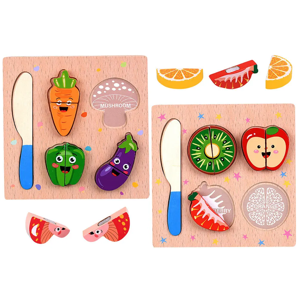 2Sets Cartoon Wooden Cutting Puzzles Safe Durable Educational Fruits Vegetable Toddler Kitchen Play Wooden Puzzles for Toddlers
2Sets Cartoon Wooden Cutting Puzzles Safe Durable Educational Fruits Vegetable Toddler Kitchen Play Wooden Puzzles for Toddlers