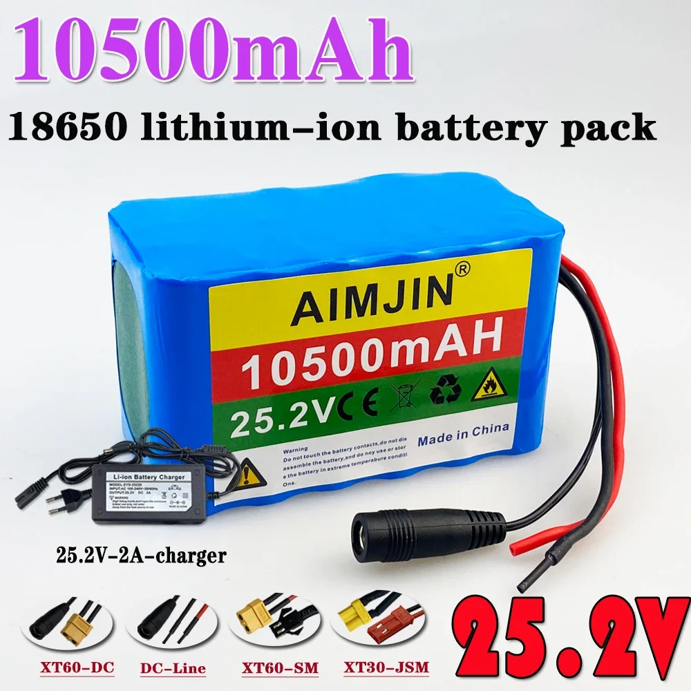 New 24V 6S3P 10.5Ah 18650 Li-ion Battery 10500mAh High Capacity Moped /Electric/Li Ion Battery Pack DIY Production+25.2V Charger
New 24V 6S3P 10.5Ah 18650 Li-ion Battery 10500mAh High Capacity Moped /Electric/Li Ion Battery Pack DIY Production+25.2V Charger