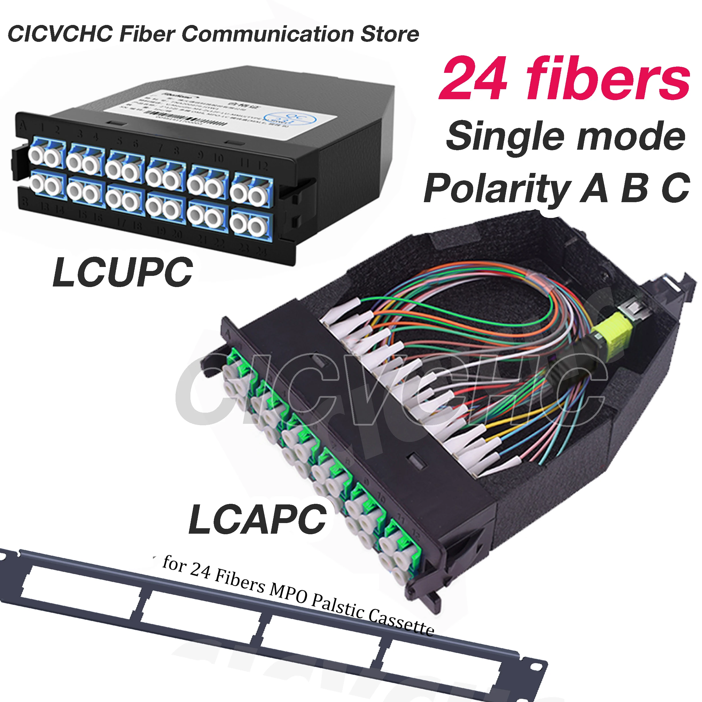 24 Fibers High Density MPO/APC to LC/UPC LC/APC Conversion Cassette Module, G657A2, LGX Box, Polarity A, AF, B
24 Fibers High Density MPO/APC to LC/UPC LC/APC Conversion Cassette Module, G657A2, LGX Box, Polarity A, AF, B