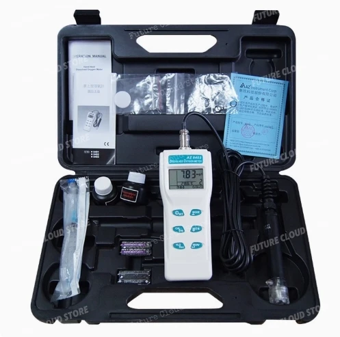 AZ8403 Dissolved Oxygen Meter/Probe, Portable Dissolved Oxygen Meter for Seawater and Fresh Water Dissolved Oxygen 840P
AZ8403 Dissolved Oxygen Meter/Probe, Portable Dissolved Oxygen Meter for Seawater and Fresh Water Dissolved Oxygen 840P