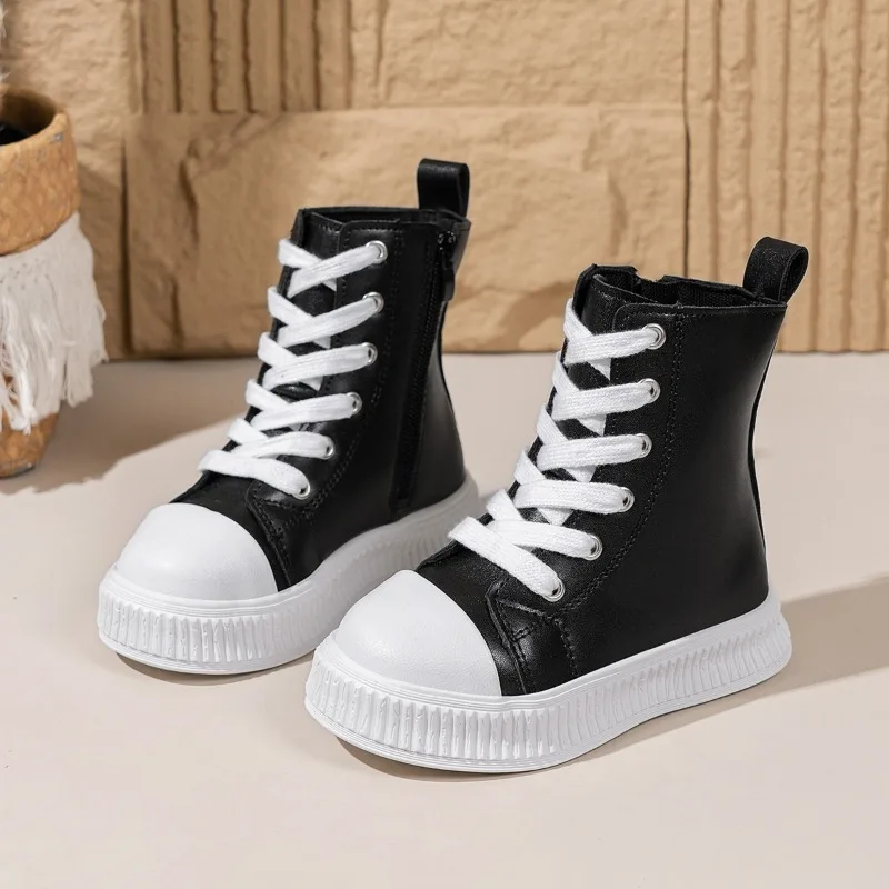 Детские кожаные кроссовки на платформе для девочек, весна-осень, повседневные, модные, нескользящие, для школы и прогулок
Детские кожаные кроссовки на платформе для девочек, весна-осень, повседневные, модные, нескользящие, для школы и прогулок