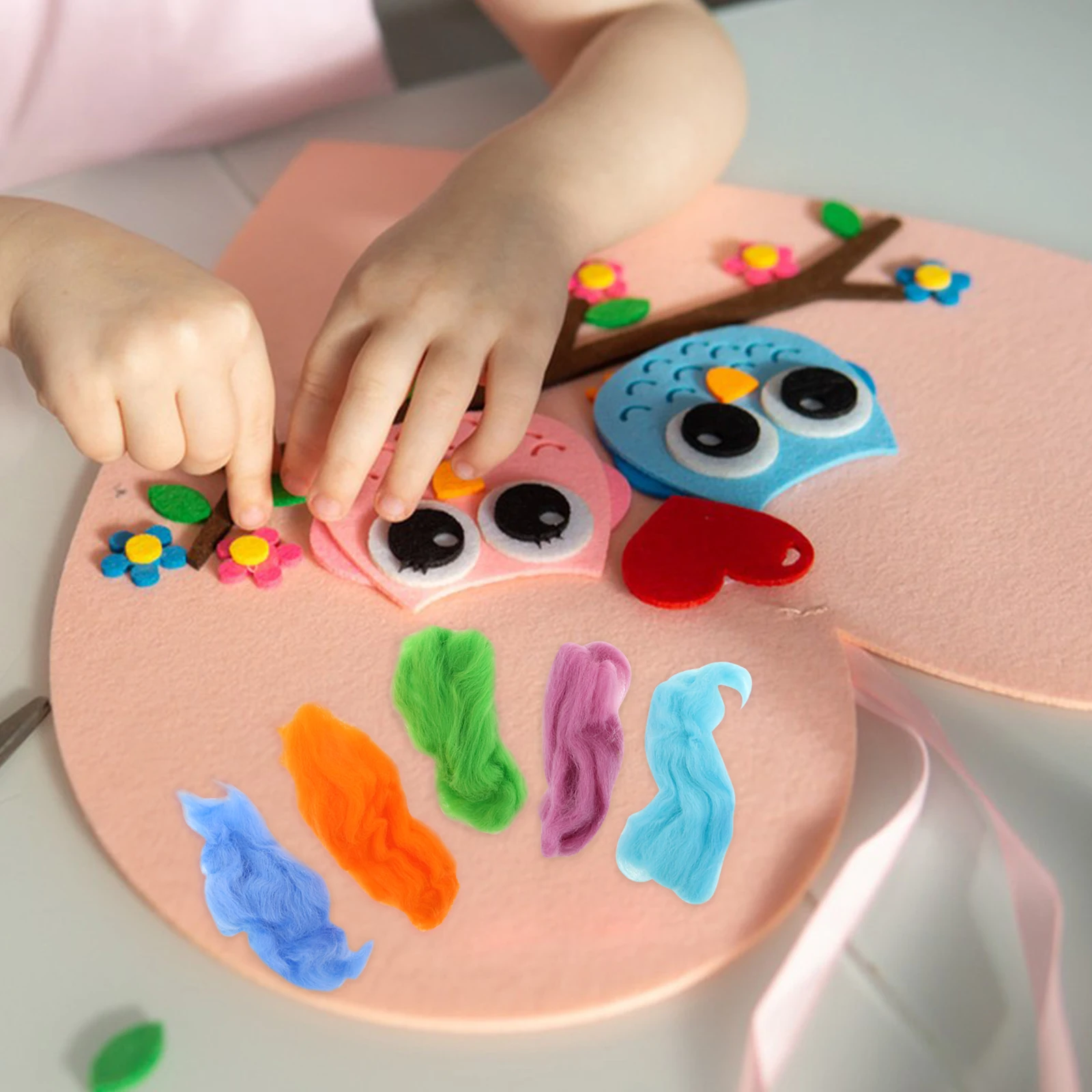 100 Pcs Wool Felt DIY Material Craft Supplies Kit Felting Crafts Stitching Tools for Yarn
100 Pcs Wool Felt DIY Material Craft Supplies Kit Felting Crafts Stitching Tools for Yarn
