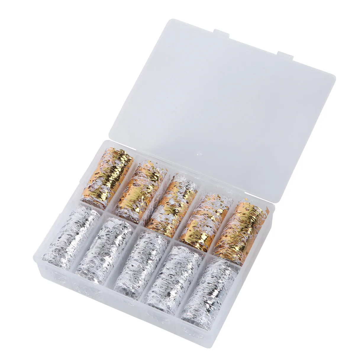 1 коробка золотой и серебряной фольгированной сетки для дизайна ногтей, материалы для маникюра своими руками, для натуральных и искусственных ногтей, для женщин и девушек, тонкая работа
1 коробка золотой и серебряной фольгированной сетки для дизайна ногтей, материалы для маникюра своими руками, для натуральных и искусственных ногтей, для женщин и девушек, тонкая работа