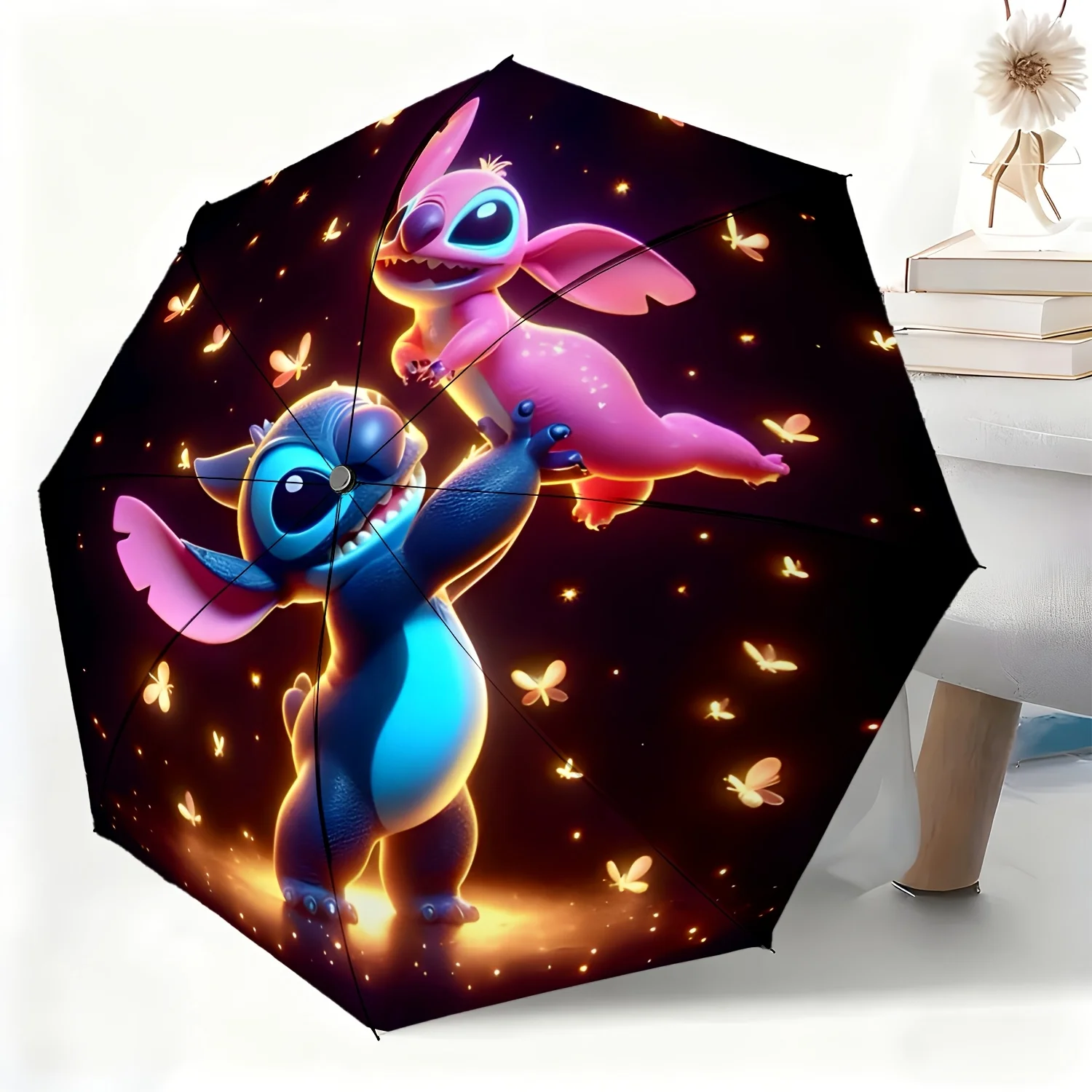 Автоматический зонт Disney Stitch and Lilo, 1 шт., всепогодный, двойного назначения, подходит для любых случаев, портативный, складной.
Автоматический зонт Disney Stitch and Lilo, 1 шт., всепогодный, двойного назначения, подходит для любых случаев, портативный, складной.