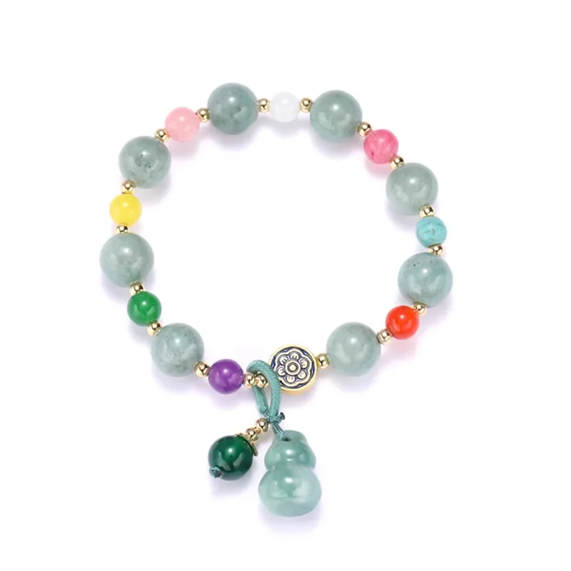 Jade Gourd Bracelets for Women 8mm Luxury Chinese Jadeite Talismans Jewelry Carved Beads Gemstone Charms Bangles Natural
Jade Gourd Bracelets for Women 8mm Luxury Chinese Jadeite Talismans Jewelry Carved Beads Gemstone Charms Bangles Natural