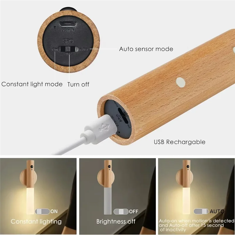 AT21-Smart Motion Sensor Night Light Wireless Magnetic USB Rechargeable LED Wall Lights For Corridor Bedroom Bathroom Kitchen
AT21-Smart Motion Sensor Night Light Wireless Magnetic USB Rechargeable LED Wall Lights For Corridor Bedroom Bathroom Kitchen