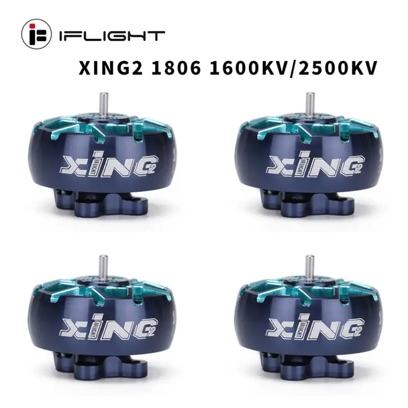 IFlight XING2 1806 1600KV/2500KV 4-6S FPV Brushless Motor W/ 1.5mm Titanium Alloy Shaft Compatible 5inch Propeller for FPV Drone
IFlight XING2 1806 1600KV/2500KV 4-6S FPV Brushless Motor W/ 1.5mm Titanium Alloy Shaft Compatible 5inch Propeller for FPV Drone