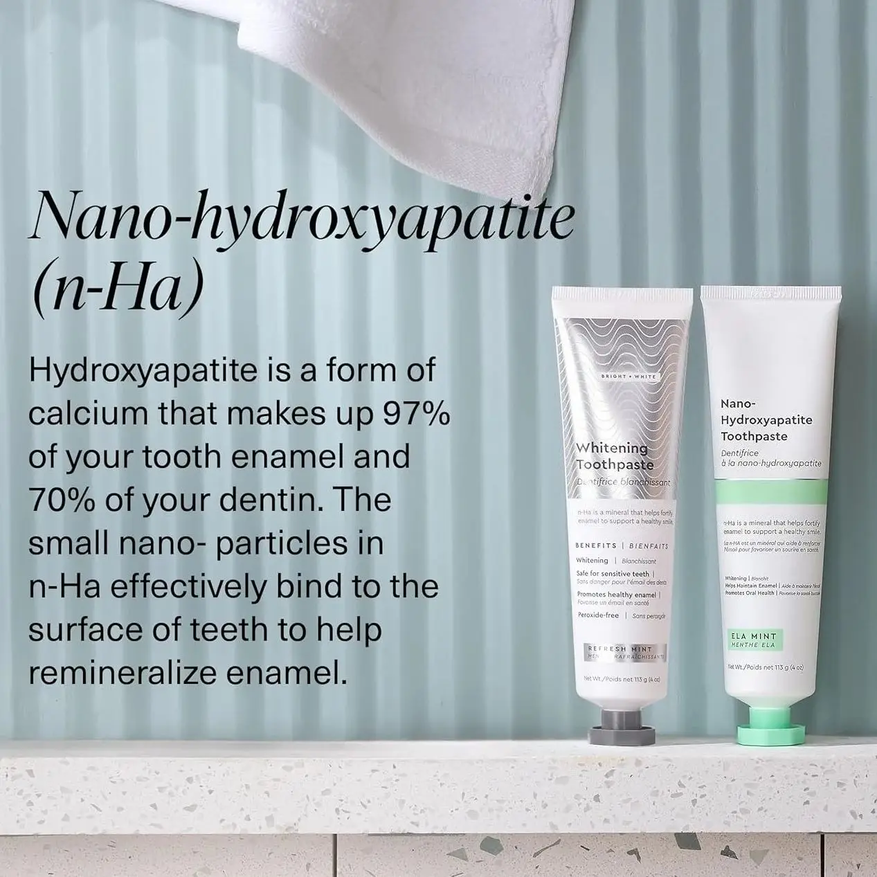 113 г отбеливающая зубная паста без фторида, нано-гидроксипаститовые зубные пасты для взрослых, освежающая мята для чувствительных зубов, защита полости рта
113 г отбеливающая зубная паста без фторида, нано-гидроксипаститовые зубные пасты для взрослых, освежающая мята для чувствительных зубов, защита полости рта