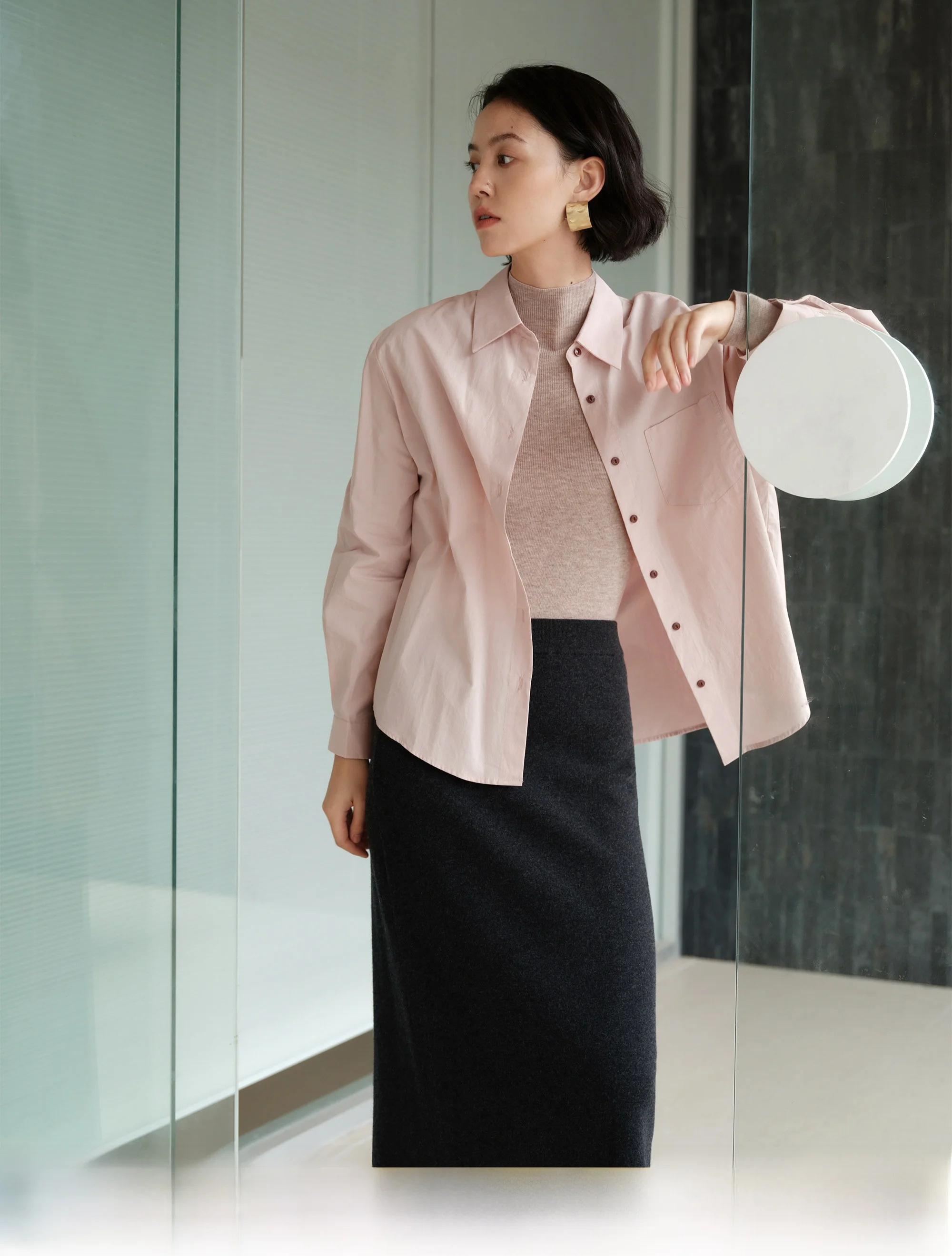 Pink Long Sve Classic Cotton irt for Women Pure Cotton Busin irt Flip Collar Versatile Cleanfit Sle Student Youth...
Pink Long Sve Classic Cotton irt for Women Pure Cotton Busin irt Flip Collar Versatile Cleanfit Sle Student Youth...