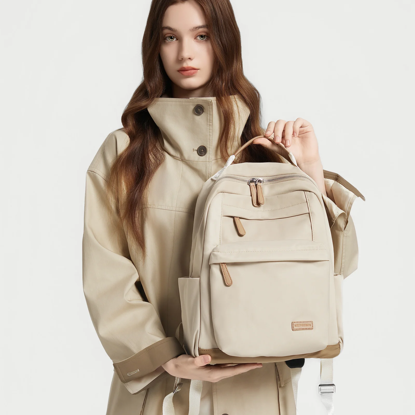 LEFF Women Backpack Chic Nylon Waterproof Large Capacity Travel Outdoor Laptop Bag College School Student Daily Carry Backpacks 
LEFF Women Backpack Chic Nylon Waterproof Large Capacity Travel Outdoor Laptop Bag College School Student Daily Carry Backpacks