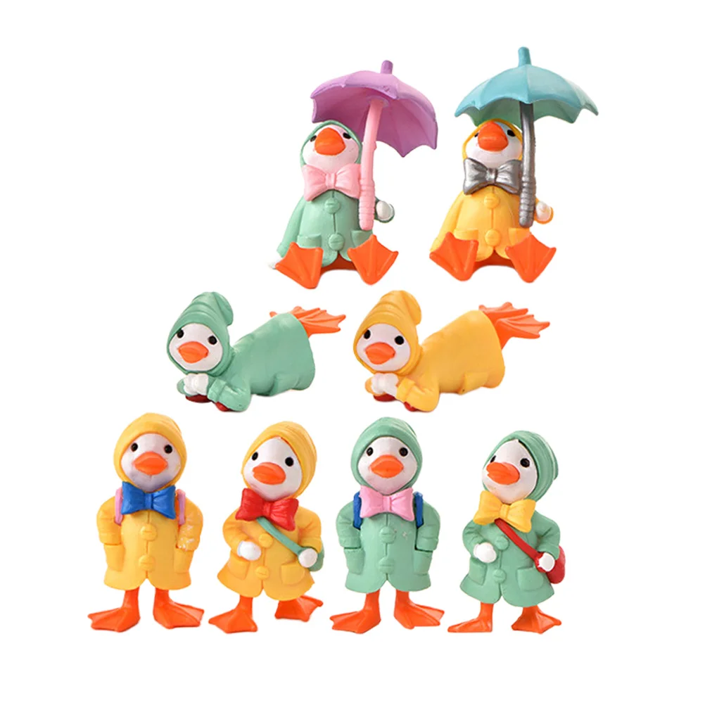 8 Pcs Animal Raincoat Duckling Plastic Ornaments Sculpture Desktop 500X400X400CM Miniature Garden Decor Accessory
8 Pcs Animal Raincoat Duckling Plastic Ornaments Sculpture Desktop 500X400X400CM Miniature Garden Decor Accessory