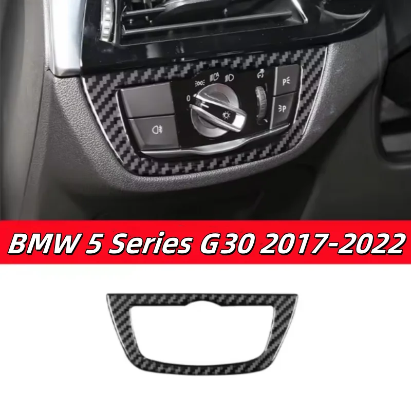 For BMW 5 Series G30 2017-2022 Accessories Carbon Fiber Interior Car Headlight Switch Decoration Frame Trim Cover Stickers
For BMW 5 Series G30 2017-2022 Accessories Carbon Fiber Interior Car Headlight Switch Decoration Frame Trim Cover Stickers