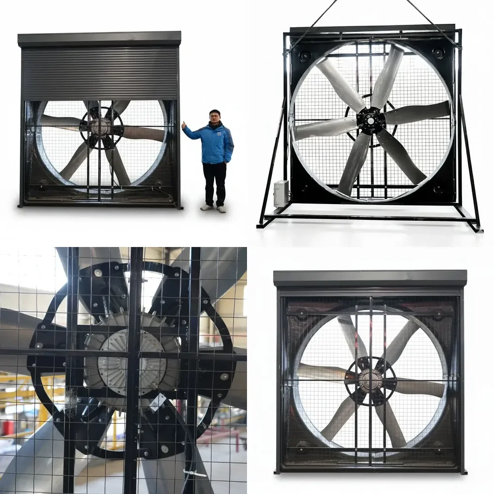 86" Large Air Volume Greenhouse Poultry Fan Industrial Agricultural Ventilation System
86" Large Air Volume Greenhouse Poultry Fan Industrial Agricultural Ventilation System