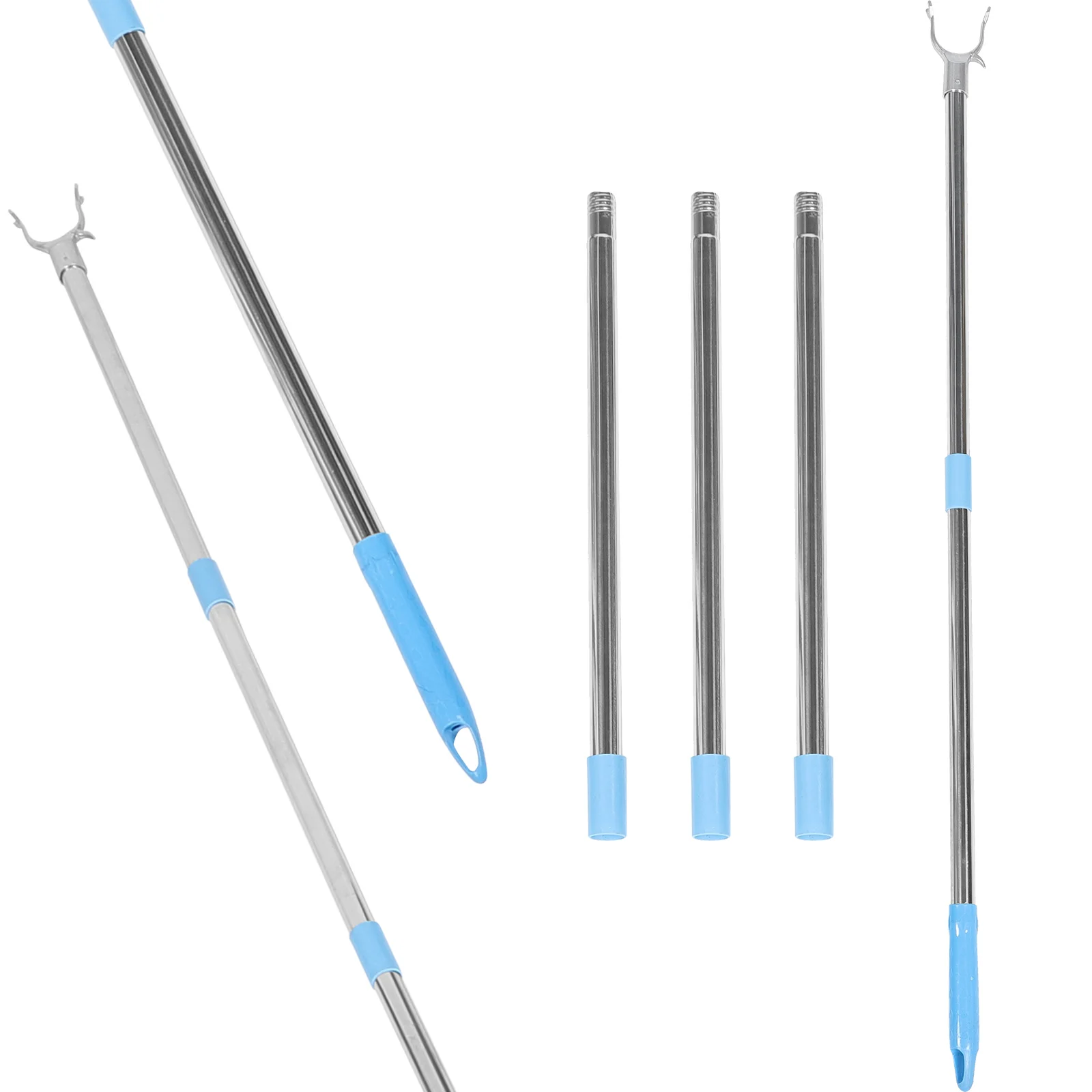 Stainless Steel Clothes Drying Pole 5 Sections Telescoping 201cm Lightweight Detachable Closet Wardrobe Tool Adjustable Poles
Stainless Steel Clothes Drying Pole 5 Sections Telescoping 201cm Lightweight Detachable Closet Wardrobe Tool Adjustable Poles