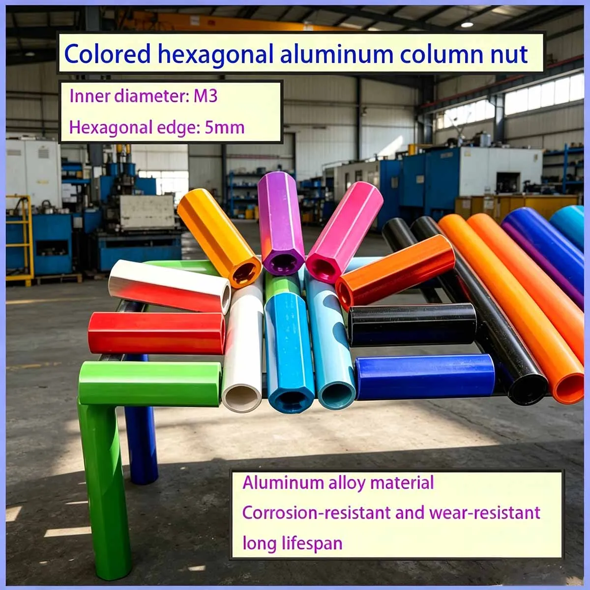 10PCS M3 Colorful Aluminum Alloy Hex Standoff, Double Through Hole / Blind Hole, Dual Internal Thread, Extended Nut Screw Pillar
10PCS M3 Colorful Aluminum Alloy Hex Standoff, Double Through Hole / Blind Hole, Dual Internal Thread, Extended Nut Screw Pillar