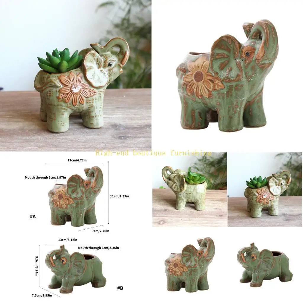 L9NB Small Elephant Flower Pot With Bottom Hole Indoor/Outdoor Ceramic
L9NB Small Elephant Flower Pot With Bottom Hole Indoor/Outdoor Ceramic