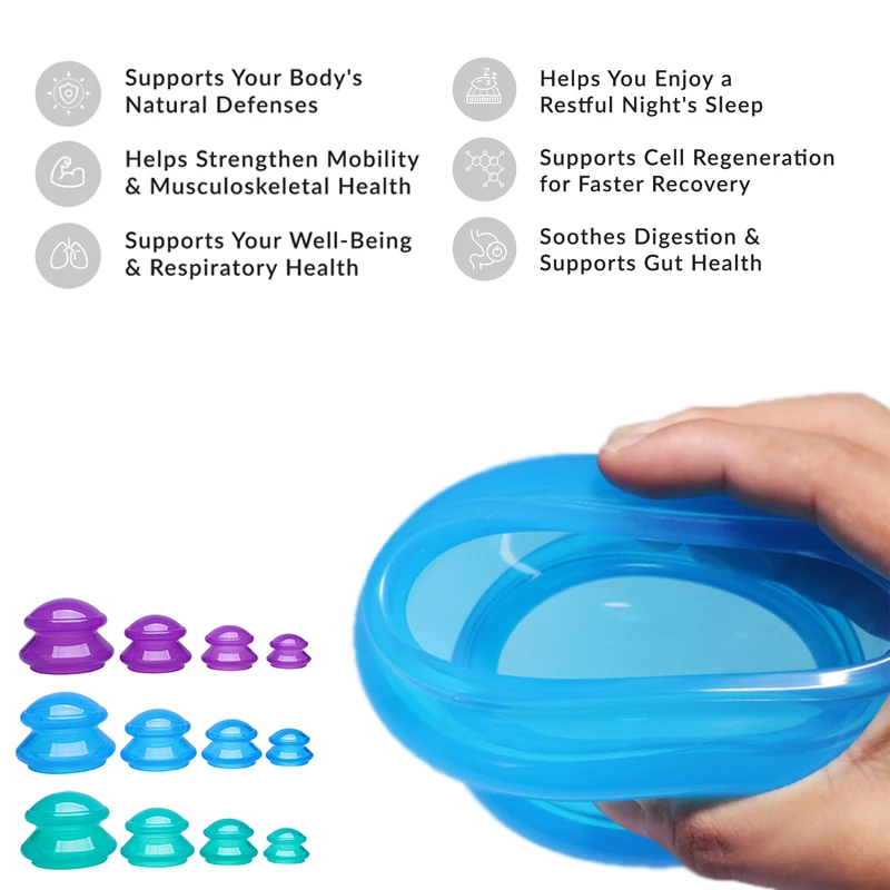 4 Pcs Silicone Cupping Set - Anti Cellulite Massage Cups for Muscle Relaxation & Body Shaping, Home Use Therapy Tool for Celluli
4 Pcs Silicone Cupping Set - Anti Cellulite Massage Cups for Muscle Relaxation & Body Shaping, Home Use Therapy Tool for Celluli