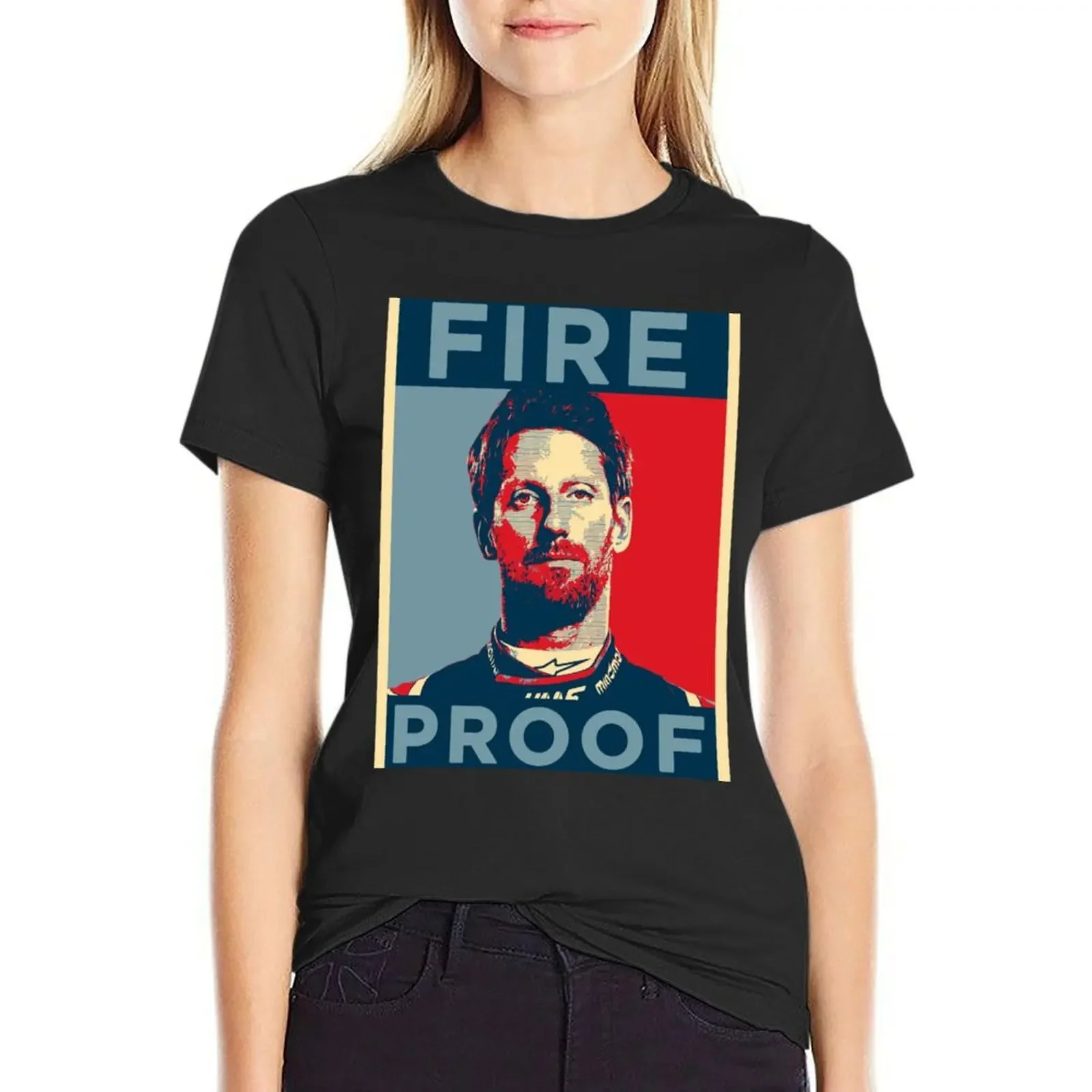 Romain Grosjean Fire proof T-Shirt quick-drying customizeds korean fashion tees spring clothes Women 2025
Romain Grosjean Fire proof T-Shirt quick-drying customizeds korean fashion tees spring clothes Women 2025