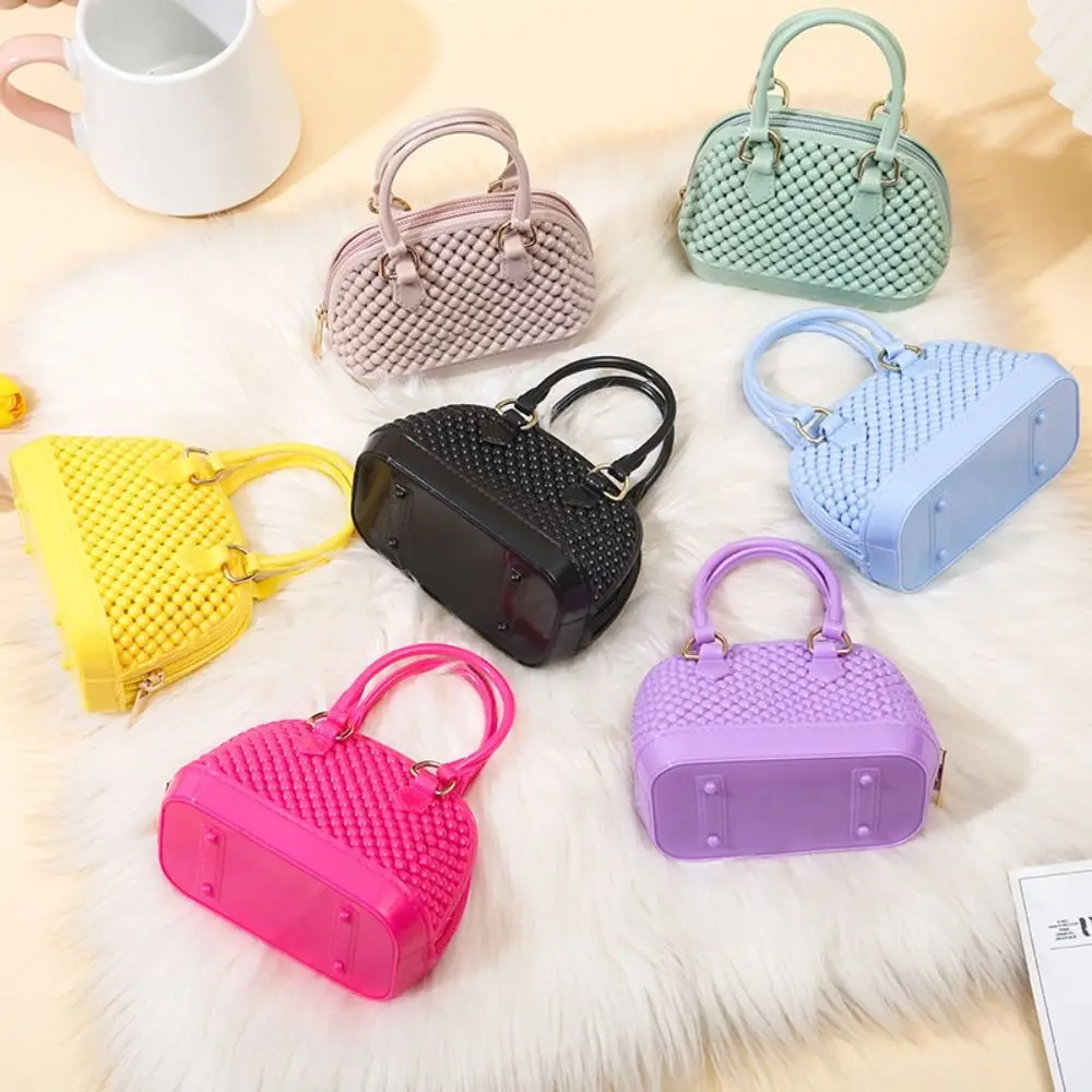 Portable PVC Pearl Shell Bag Hand-held Chain Jelly Bag One Shoulder Breathable Handbag Women
Portable PVC Pearl Shell Bag Hand-held Chain Jelly Bag One Shoulder Breathable Handbag Women