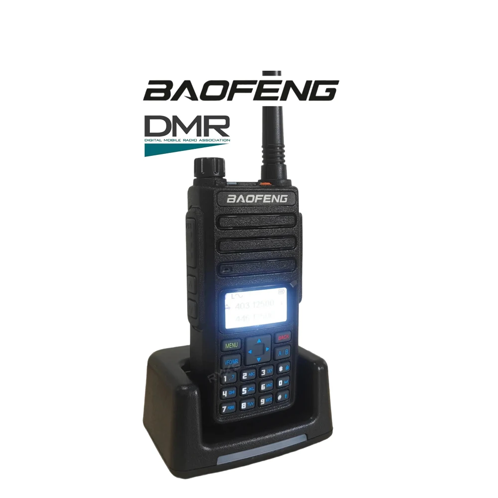 Baofeng Digital Analog DMR Radio, Tier 2 Dual Time Slot 5W 2200mAh IP45 UV Dual Band 1024CH Walkie Talkie for Outdoor
Baofeng Digital Analog DMR Radio, Tier 2 Dual Time Slot 5W 2200mAh IP45 UV Dual Band 1024CH Walkie Talkie for Outdoor