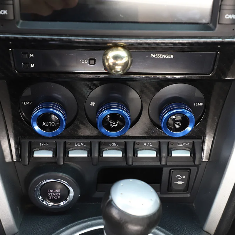 Alloy Car Interior Dashboard Air Condition Control Knobs Decoration Ring Trim Cover For Toyota 86 GT86 For Subaru BRZ 2013-2020
Alloy Car Interior Dashboard Air Condition Control Knobs Decoration Ring Trim Cover For Toyota 86 GT86 For Subaru BRZ 2013-2020
