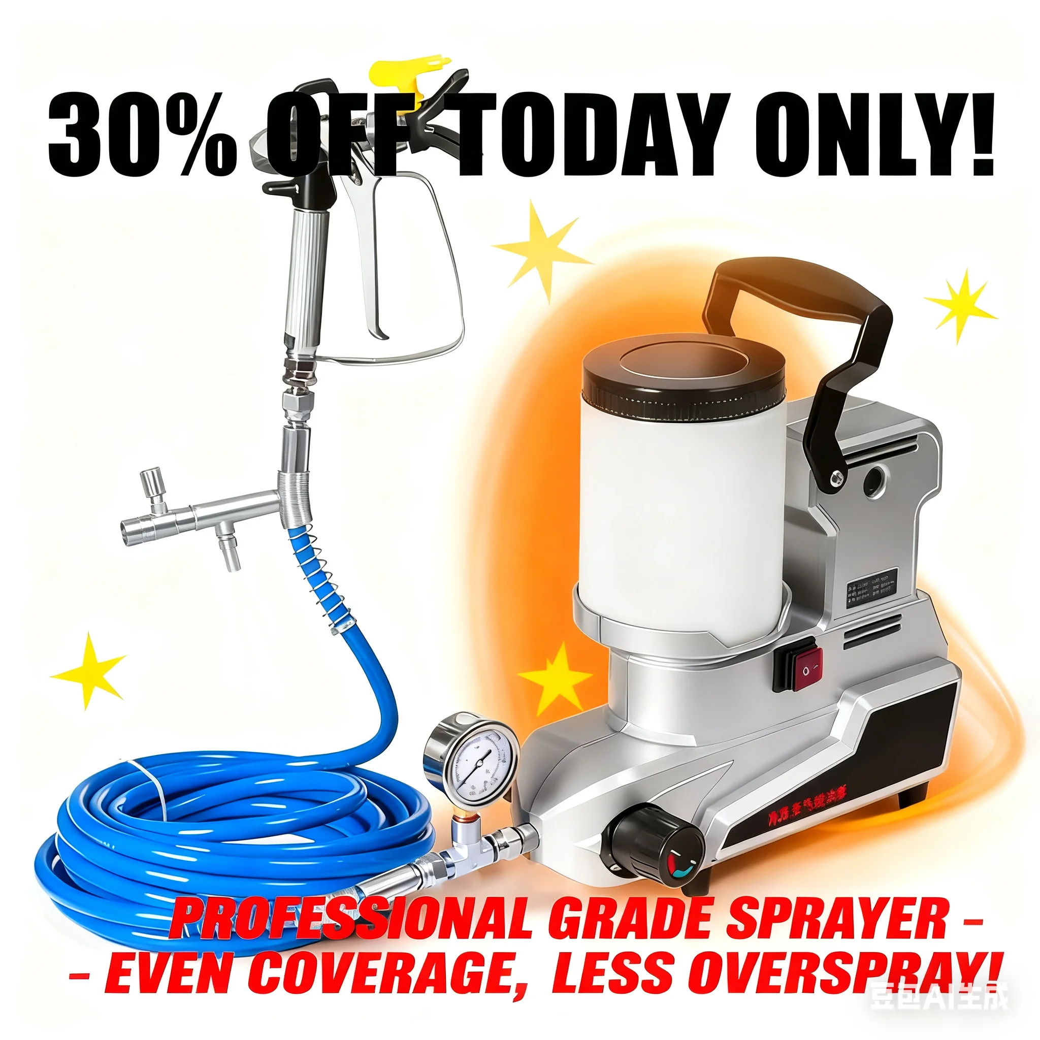 High-pressure Airless Sprayer Portable Electric Spray Gun High Power Painting Tool for Furniture Wall Spraying
High-pressure Airless Sprayer Portable Electric Spray Gun High Power Painting Tool for Furniture Wall Spraying